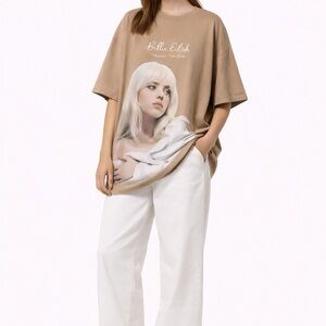 Tan Graphic Women's Sweatshirt